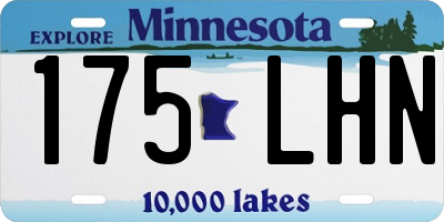 MN license plate 175LHN