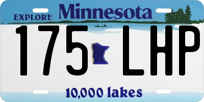 MN license plate 175LHP