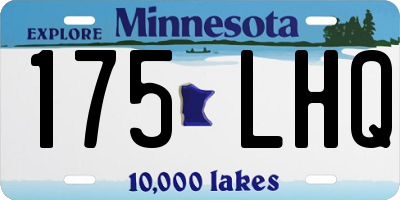 MN license plate 175LHQ