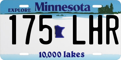 MN license plate 175LHR