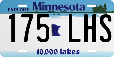 MN license plate 175LHS