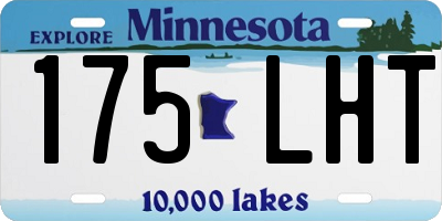 MN license plate 175LHT