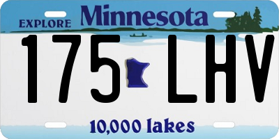 MN license plate 175LHV