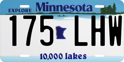 MN license plate 175LHW