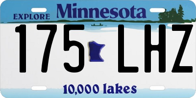 MN license plate 175LHZ
