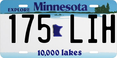 MN license plate 175LIH