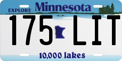MN license plate 175LIT
