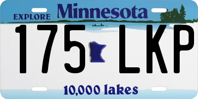 MN license plate 175LKP