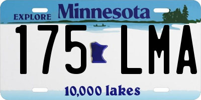 MN license plate 175LMA