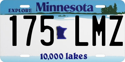 MN license plate 175LMZ