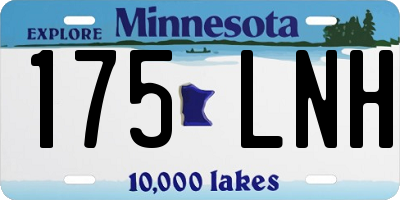 MN license plate 175LNH