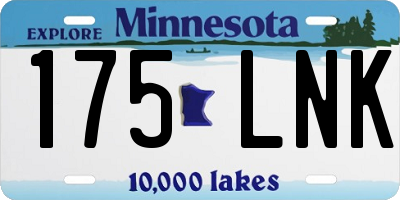 MN license plate 175LNK