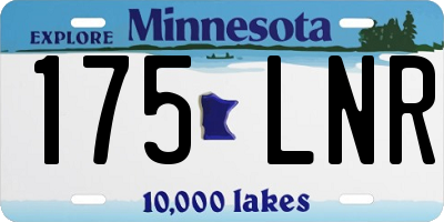 MN license plate 175LNR
