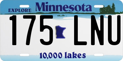 MN license plate 175LNU
