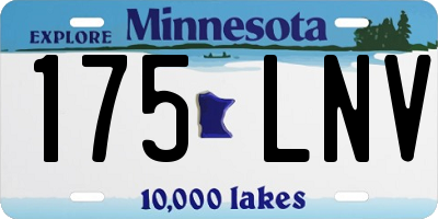 MN license plate 175LNV