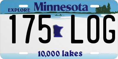 MN license plate 175LOG