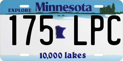 MN license plate 175LPC