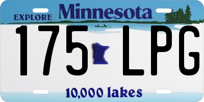 MN license plate 175LPG