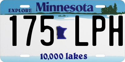 MN license plate 175LPH