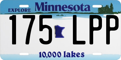 MN license plate 175LPP