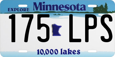 MN license plate 175LPS