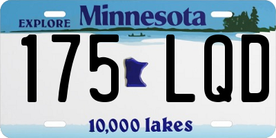MN license plate 175LQD