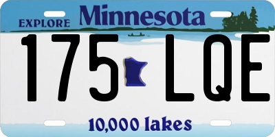 MN license plate 175LQE