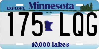 MN license plate 175LQG