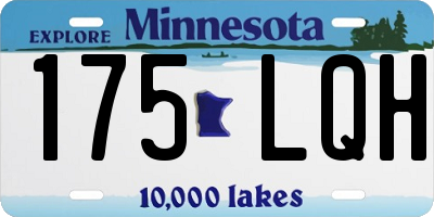 MN license plate 175LQH