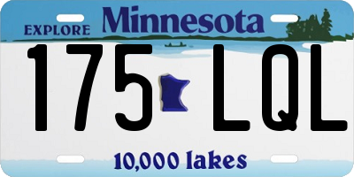 MN license plate 175LQL