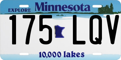 MN license plate 175LQV