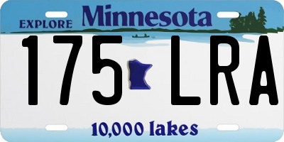 MN license plate 175LRA