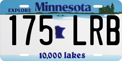 MN license plate 175LRB