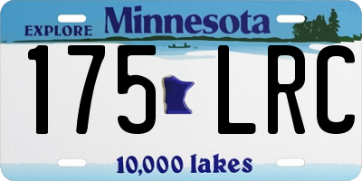 MN license plate 175LRC