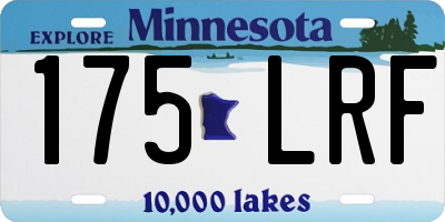 MN license plate 175LRF