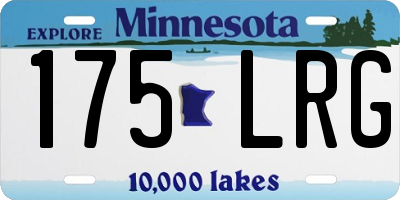 MN license plate 175LRG