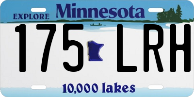 MN license plate 175LRH