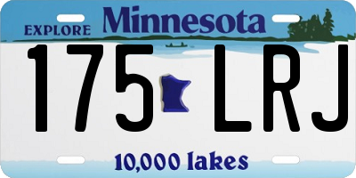 MN license plate 175LRJ