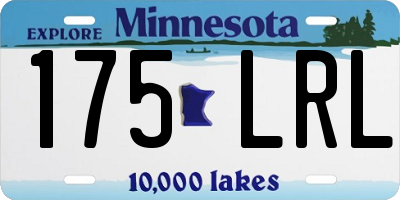 MN license plate 175LRL