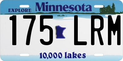 MN license plate 175LRM
