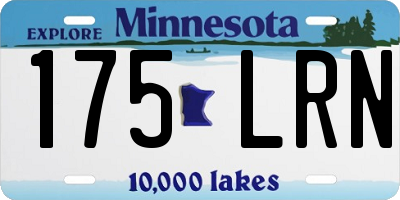 MN license plate 175LRN