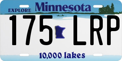 MN license plate 175LRP