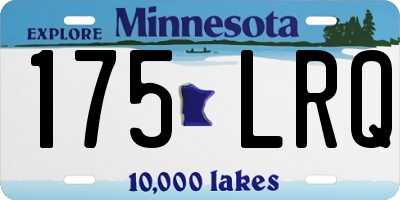 MN license plate 175LRQ