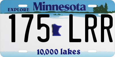 MN license plate 175LRR