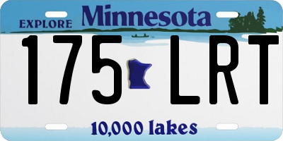 MN license plate 175LRT