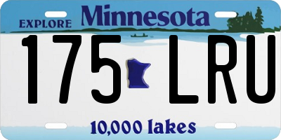 MN license plate 175LRU