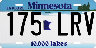 MN license plate 175LRV