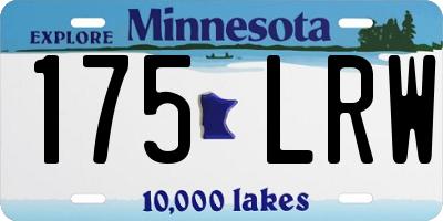 MN license plate 175LRW