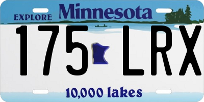 MN license plate 175LRX