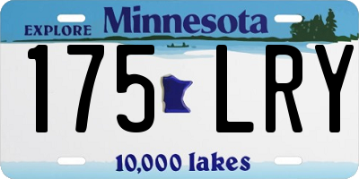 MN license plate 175LRY